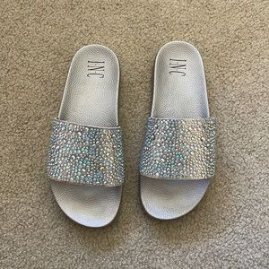INC rhinestone slides